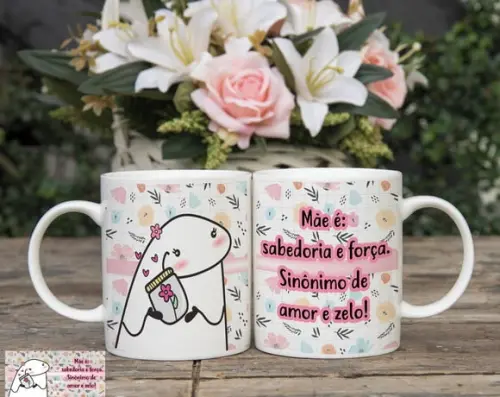 Caneca É Sinônimo de Amor Caneca Personalizado Meme