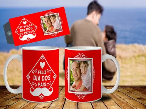 CANECA FELIZ DIA DOS PAIS C/ FOTO
