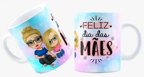 Caneca feliz dia das mães caneca personalizado avatar