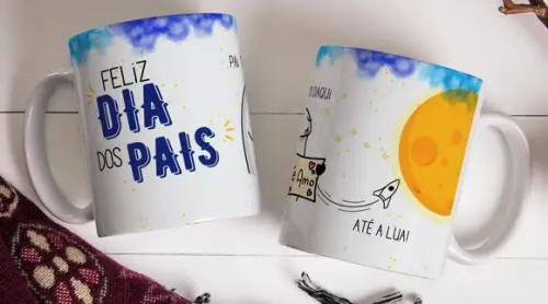 Caneca Feliz Dia dos Pais Caneca Pai Te Amo Exclusiva Papai