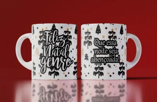 Caneca Feliz Natal Genro Caneca Personalizada de Natal