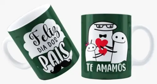 Caneca Feliz Dia Dos Pais Papai Caneca Meme Te Amamos Pai