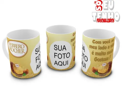 Caneca Ferrero Rocher com foto