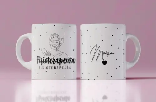 Caneca fisioterapeuta personalizada caneca cerâmica fisio