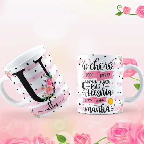Caneca frase bíblica cristão católico caneca personalizada