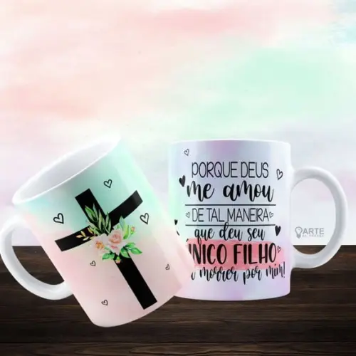 Caneca Jesus Cristo presente evangélico lembrança