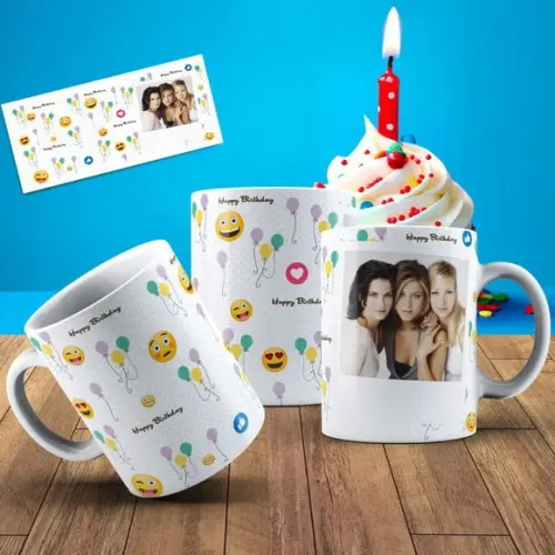 Caneca Lembrança Aniversário Presente Aniversário Foto
