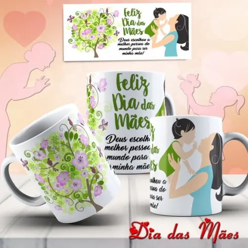 Caneca Mãe dia das mães presente para mãe