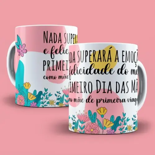 Caneca Mãe feliz dia das mães caneca presente mamãe