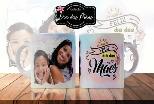 Caneca Mãe Foto Presente Mãe Lembrança Mamãe Dia das Mães