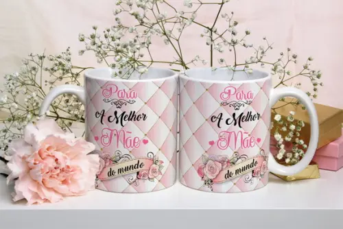 Caneca Mãe Presente Mãe Lembrança para Mãe Dia das Mães