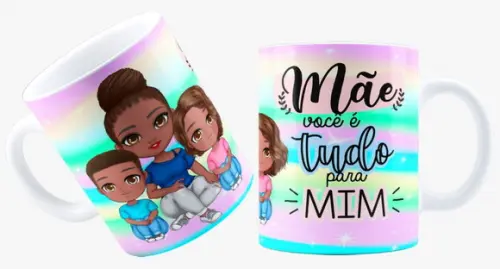 Caneca Mãe presente para o dia das mãe você é tudo pra mim