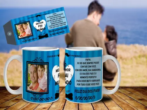CANECA MELHOR PAI DO MUNDO C/FOTO