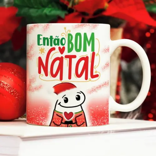 Caneca Meme Então Bom Natal Flork Caneca Divertida Presente