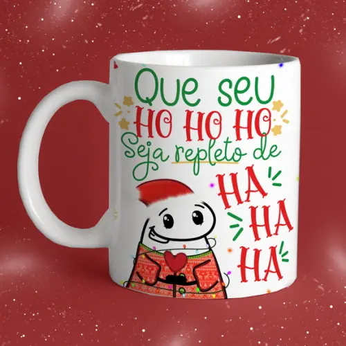 Caneca Meme Que Seu Hoho Seja Cheio de Haha Caneca Natal