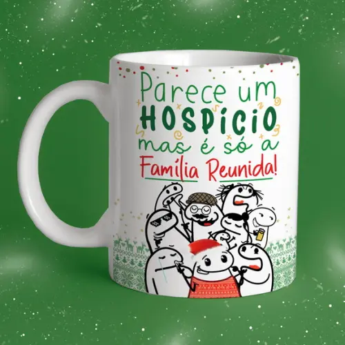 Caneca Meme Parece Um Hospício Mas É Só Minha Família