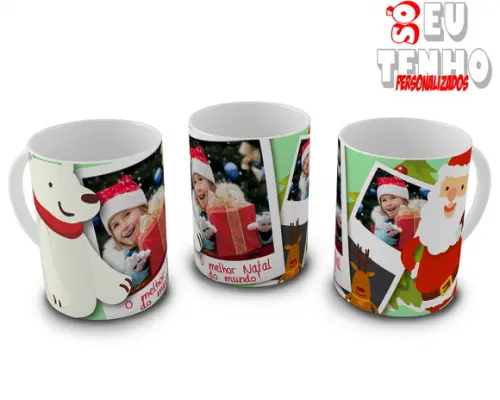 Caneca Natal Personalizada C/ Foto