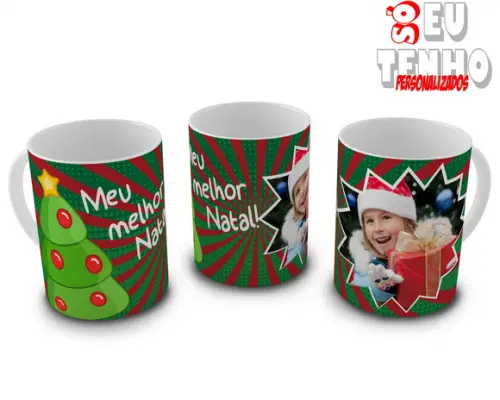 Caneca Natal Personalizada C/ Foto