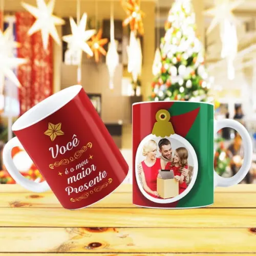 Caneca natal Personalizada lembrança natal presente natal