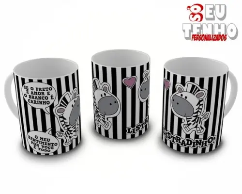 Caneca Nosso Amor é Listradinho Namorado