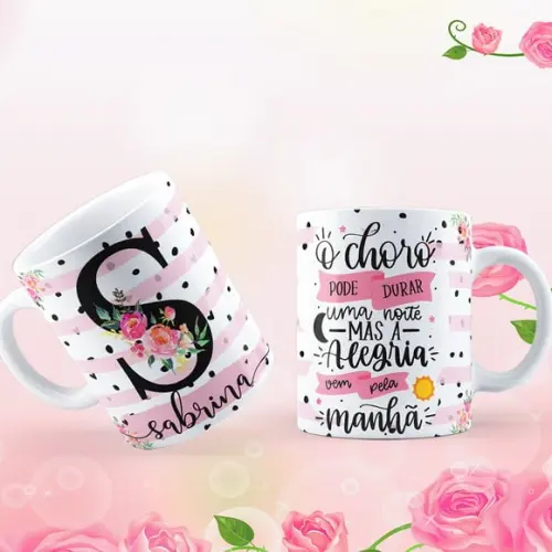 Caneca o choro pode durar uma noite cristão evangélico