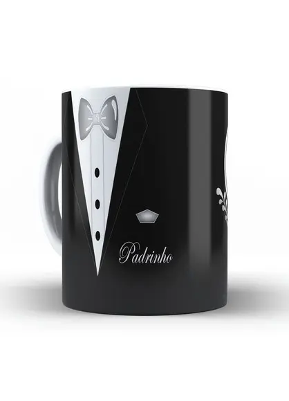 caneca Padrinho e madrinha Casamento lembrança testemunhas