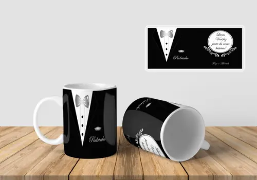 caneca Padrinho e madrinha Casamento lembrança testemunhas