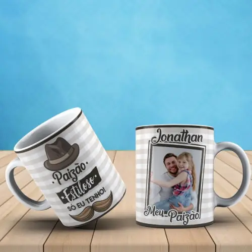 caneca pai estiloso como você só eu tenho dia dos pais