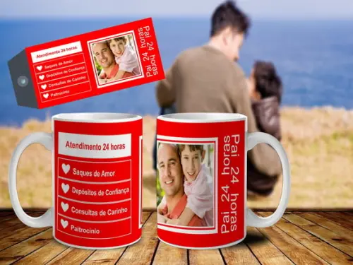 CANECA PAI 24 HORAS C/ FOTO