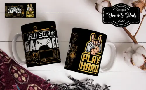 caneca pai gamer dia dos pais presente pai lembrança pai