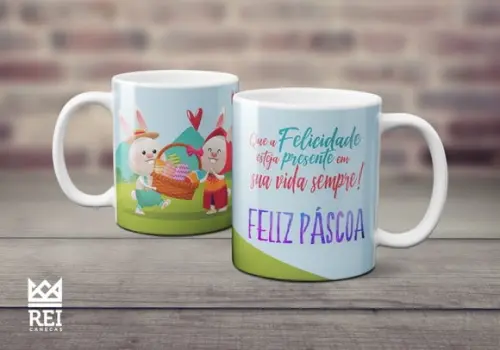 Caneca Páscoa Cute Lembrança de Páscoa Lembrancinha Páscoa