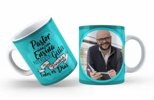 Caneca Pastor Parabéns Lembrança Dia do Pastor Aniversário