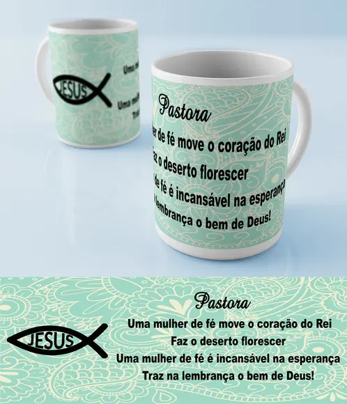 CANECA PASTORA (UMA MULHER DE FÉ)