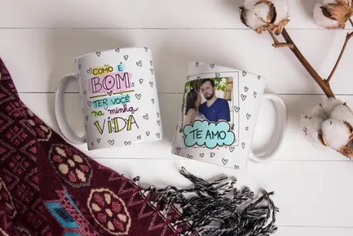Caneca Personalizada Amor Presente Casal Namorados