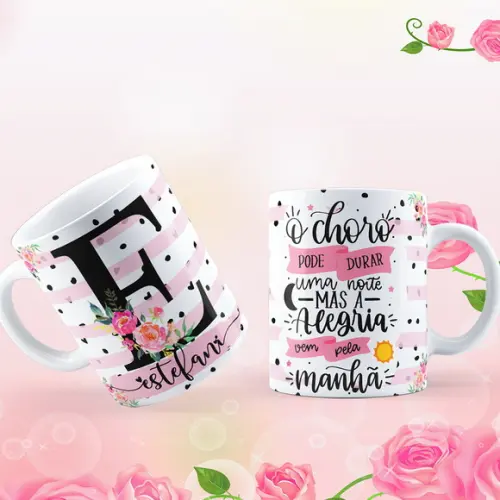 Caneca Personalizada Bíblica Cristão Evangélico Salmo