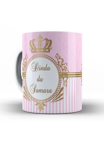 Caneca Personalizada Batizado provençal menina com foto