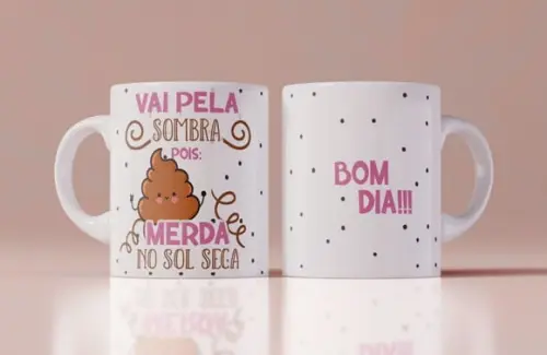 Caneca personalizada bom dia presente lembrança