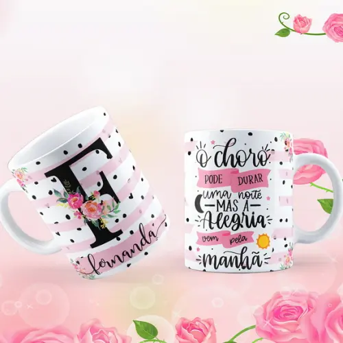 Caneca Personalizada Bíblica Cristão Evangélico Salmo