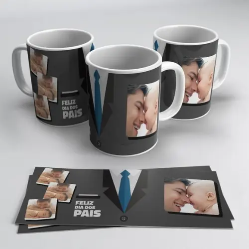 Caneca Personalizada com Foto Dia dos Pais Presente Papai