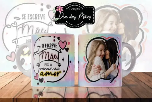 Caneca Personalizada com Foto Dia das Mães Lembrancinha Mãe