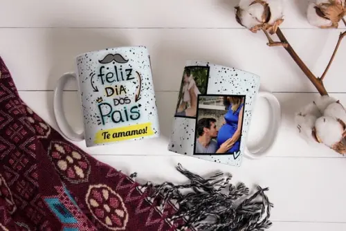 Caneca Personalizada com Fotos Dia dos Pais Caneca para Pai