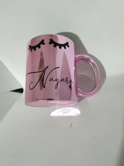 Caneca personalizada cromada inspira respira não pira