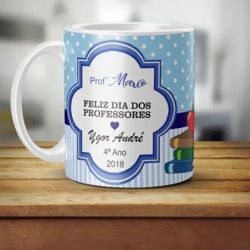 Caneca personalizada dia dos professores presente professor