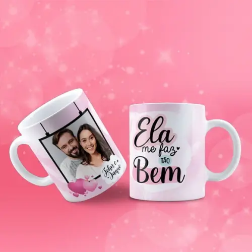 Caneca personalizada ela me faz bem