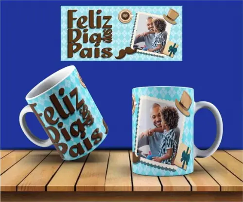 Caneca personalizada feliz dia dos pais