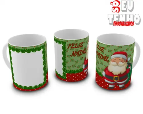 Caneca Personalizada Natal Feliz Natal Com Foto