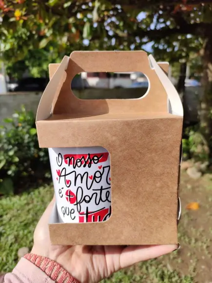 Caneca personalizada nome foto nosso amor é maior