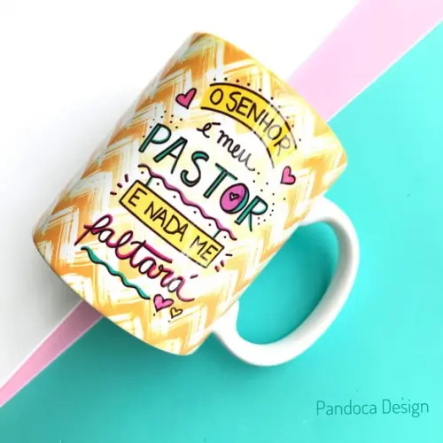 Caneca Personalizada o Senhor É Meu Pastor Cristão