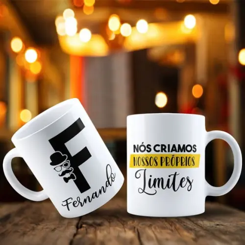 Caneca Personalizada Nome Motivação Caneca com Nome