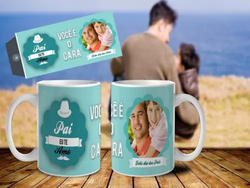 Caneca Personalizada Pai Caneca Personalizada com Foto Papai